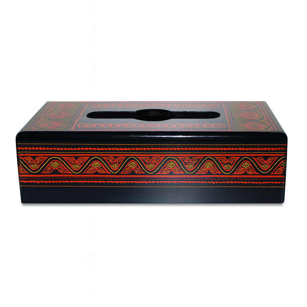 WOODEN TISSUE BOX (NAQSHI ART)